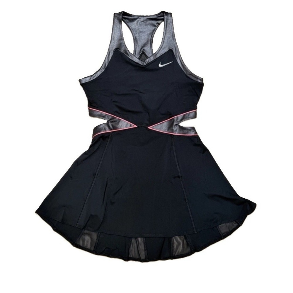 Nike Court Slam Dri-fit Tennis Women Dress US Open II6186-010 Sz M